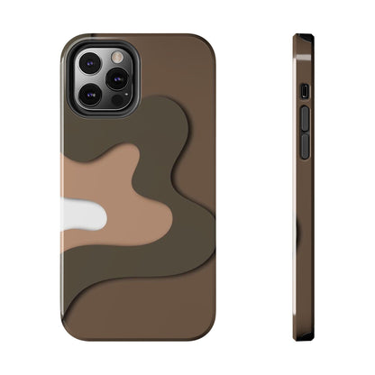 Brown Town Flows Tough iPhone Cases