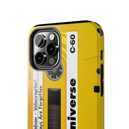 Retro Yellow Cassette Tape iPhone Cases