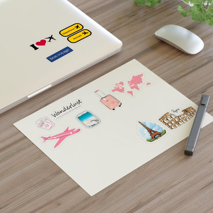 Wanderlust Traveller Sticker Sheets for PhoneCase/iPad/Laptop and Notebooks/Scarpbooks