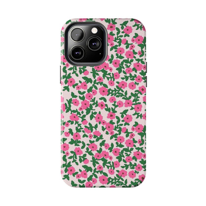 Spring Edition Pink Floral Tough iPhone Cases