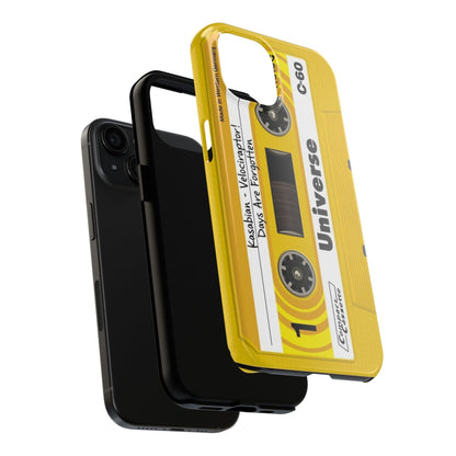 Retro Yellow Cassette Tape iPhone Cases