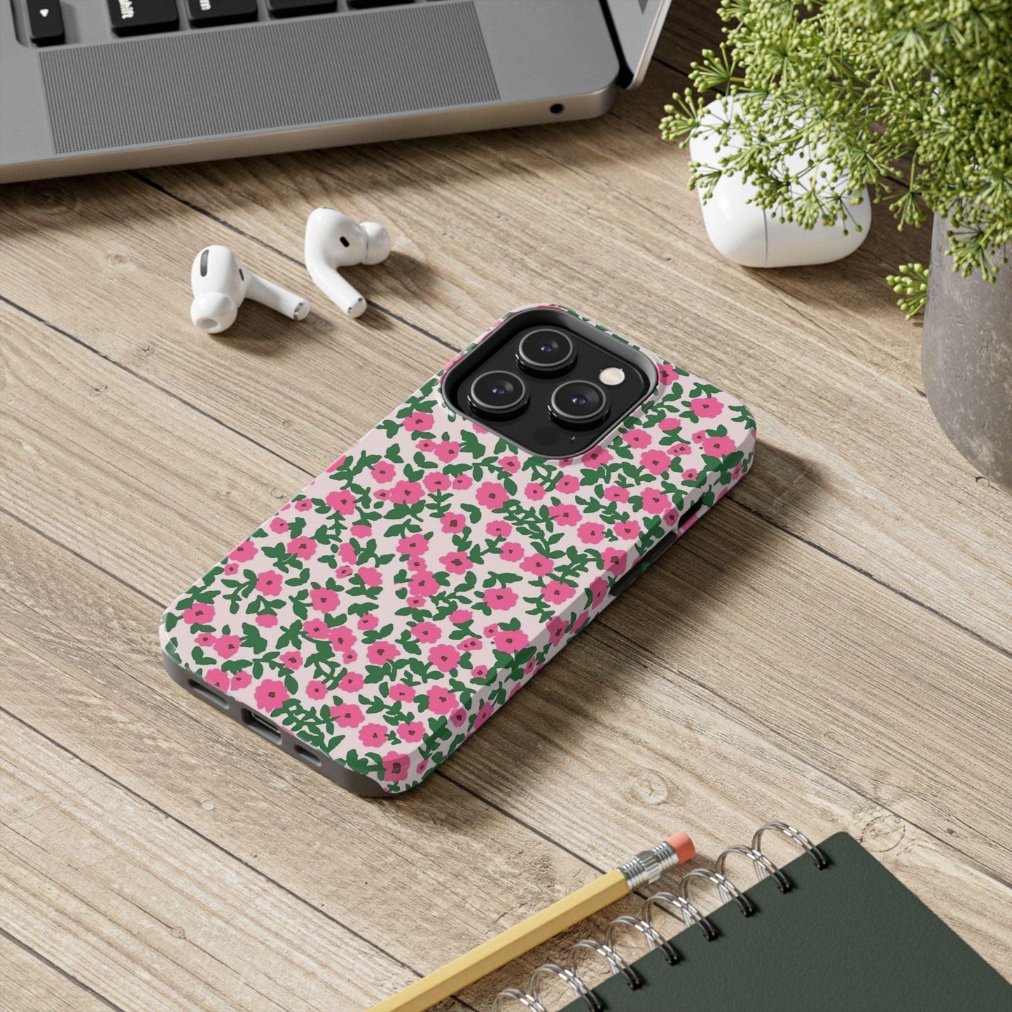 Spring Edition Pink Floral Tough iPhone Cases