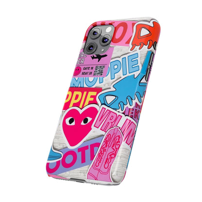 Sticker Frenzy Pop iPhone Cases