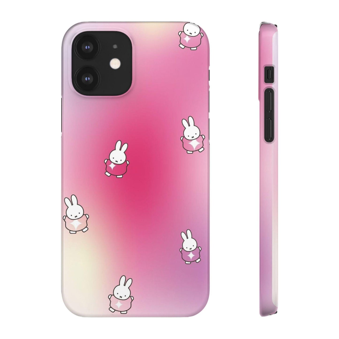 The Bunny Aura Pink Snap Cases