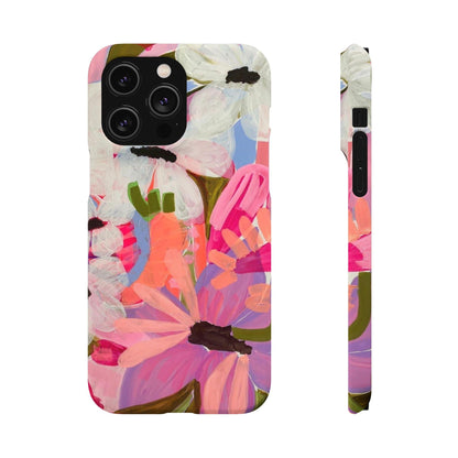 Blossoming Grace Floral Snap iPhone Cases