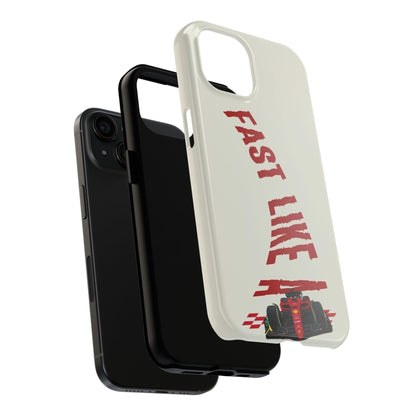 Fast Like a Race Car Tough iPhone Cases