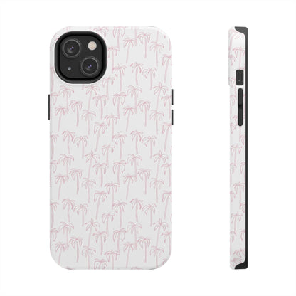 Pink Palm Trees iPhone Cases