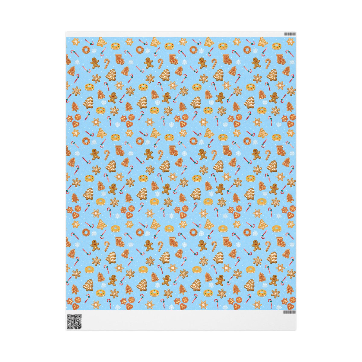 The Cookie Wonderland Blue Wrapping Paper Roll
