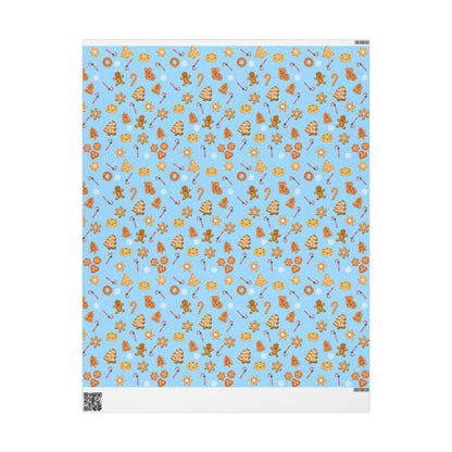 The Cookie Wonderland Blue Wrapping Paper Roll