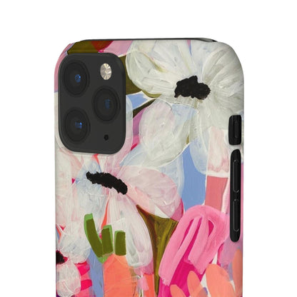 Blossoming Grace Floral Snap iPhone Cases