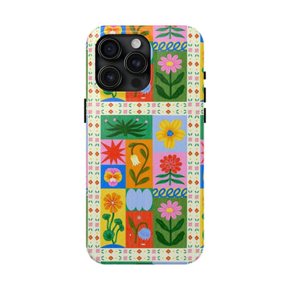 Flower Garden Paradise Tough iPhone Cases