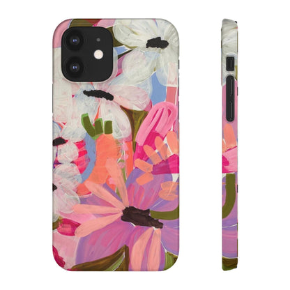 Blossoming Grace Floral Snap iPhone Cases