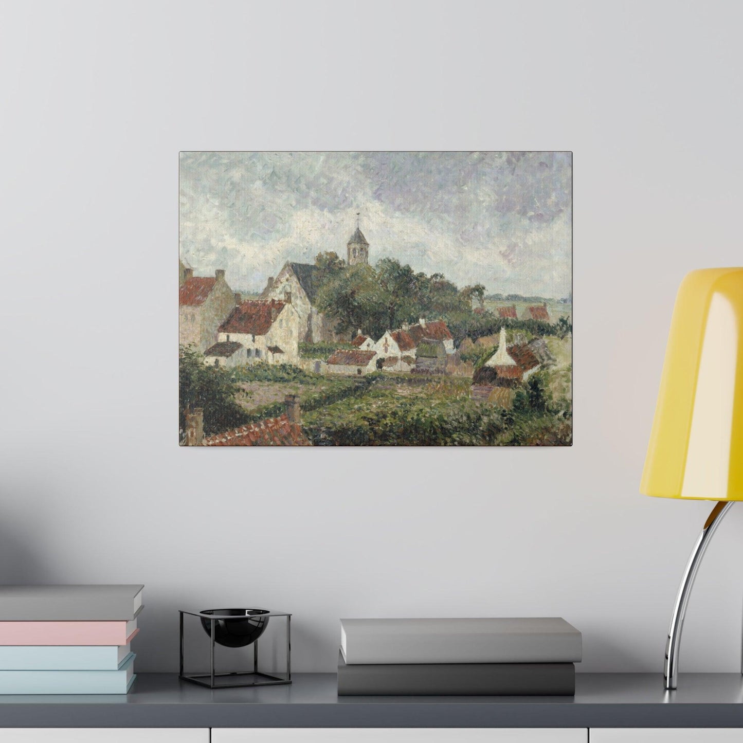 Knocke village (1894) by Camille Pissarro - Matte Canvas, Stretched, 0.75"