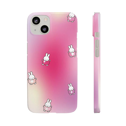 The Bunny Aura Pink Snap Cases