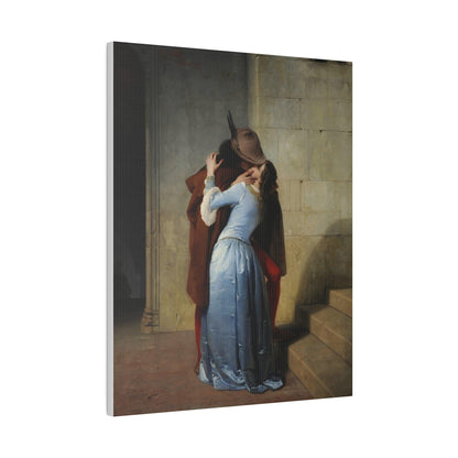 El Beso (Pinacoteca de Brera, Milán, 1859) - Matte Canvas, Stretched, 0.75"