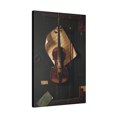 Still Life with Violin by William Harnett (1848-1892) - Matte Canvas, Stretched, 0.75"