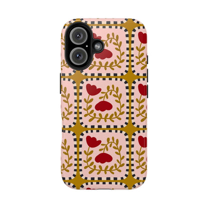 Floral Quirkiness Designer Tough iPhone Cases