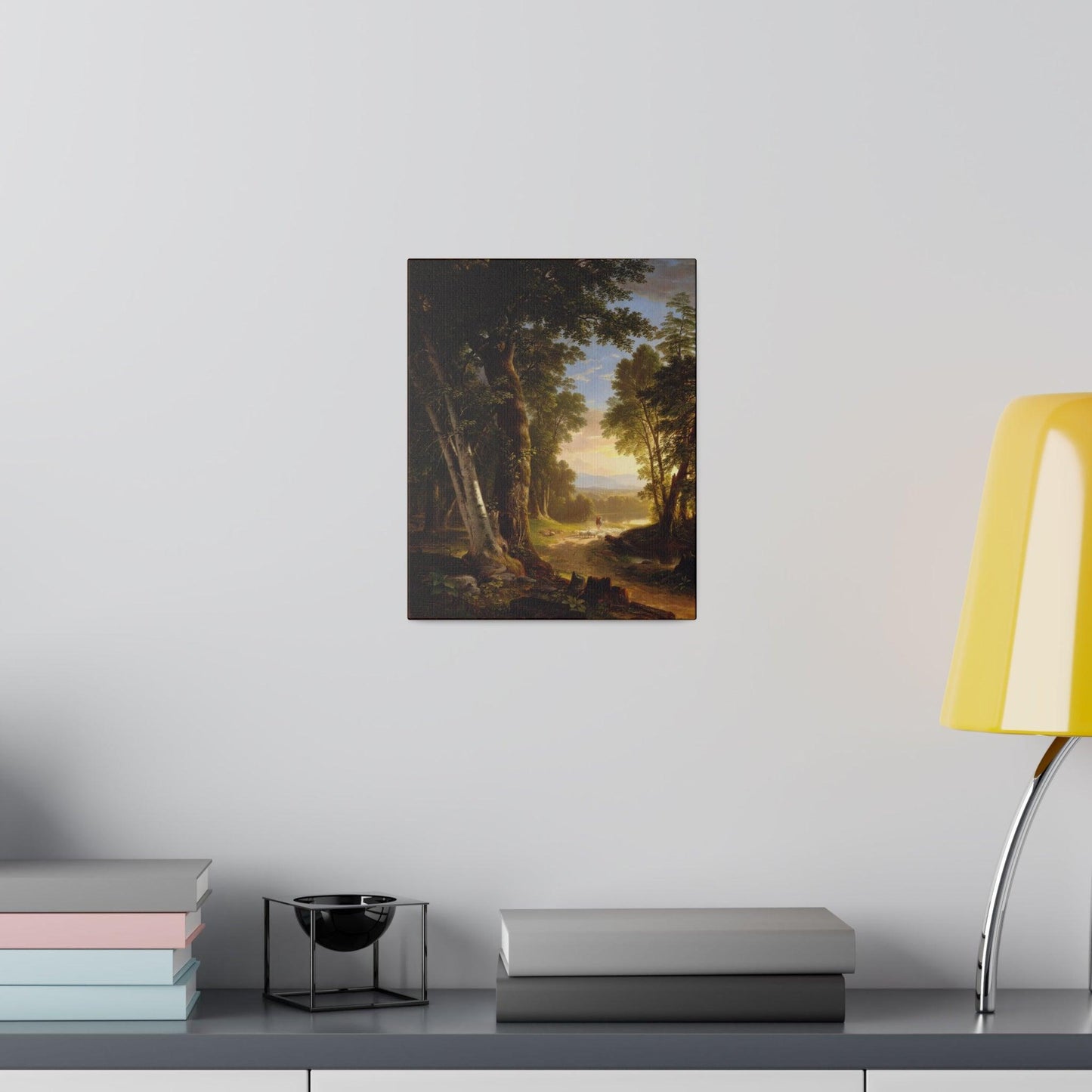 The Beeches by Asher Brown Durand on a Matte Canvas Stretched 0.75