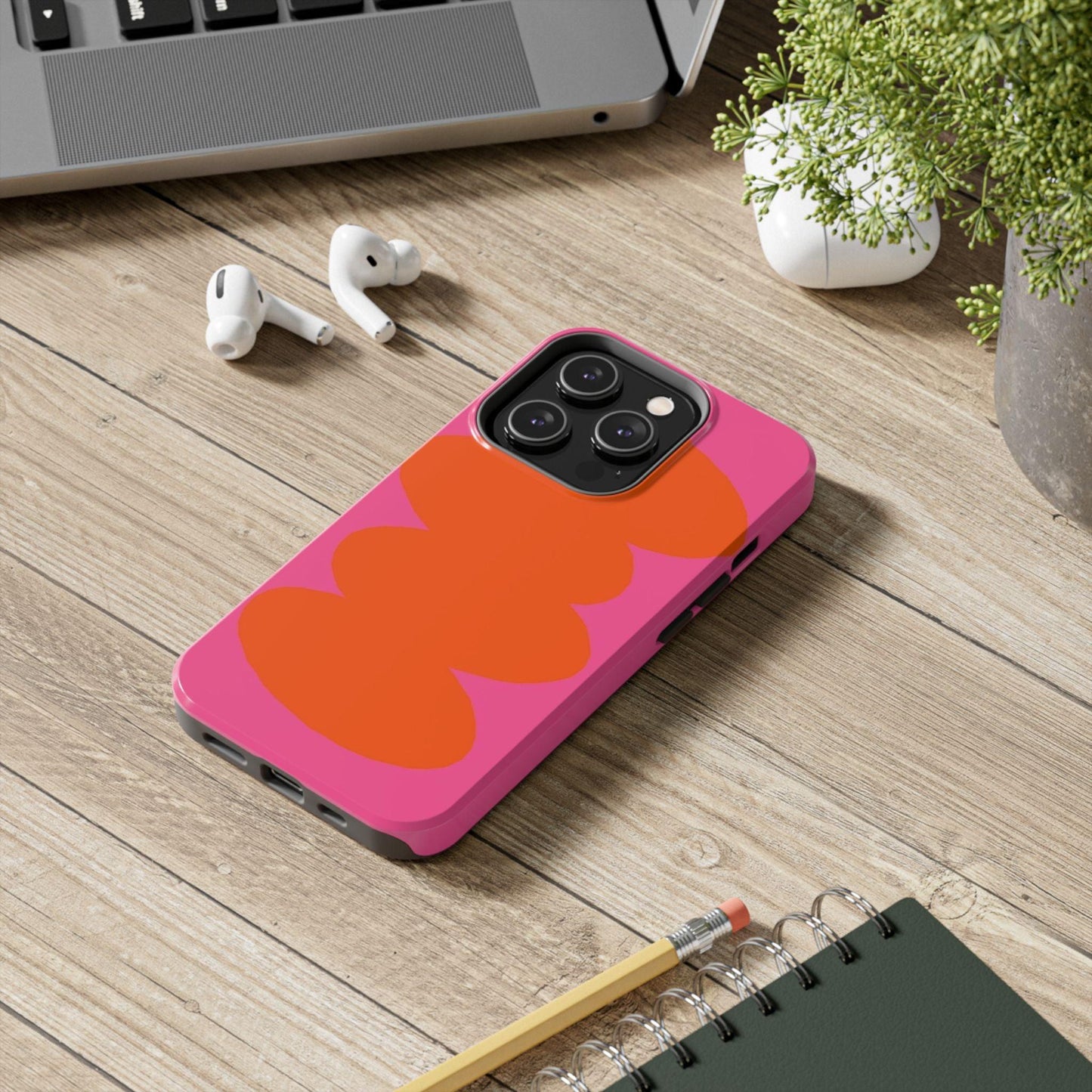 Pink Tangerine Blush Tough iPhone Cases