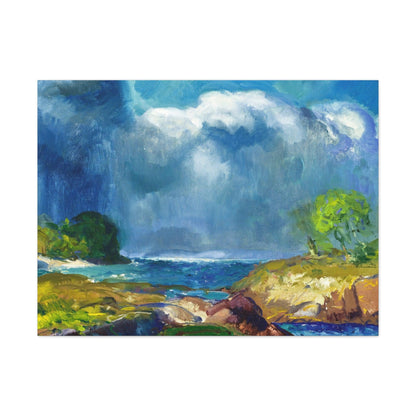 The Coming Storm (1916) painting by George Wesley Bellows - Canvas Gallery Wraps