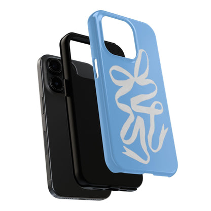 Bow in Blue Cute iPhone Cases