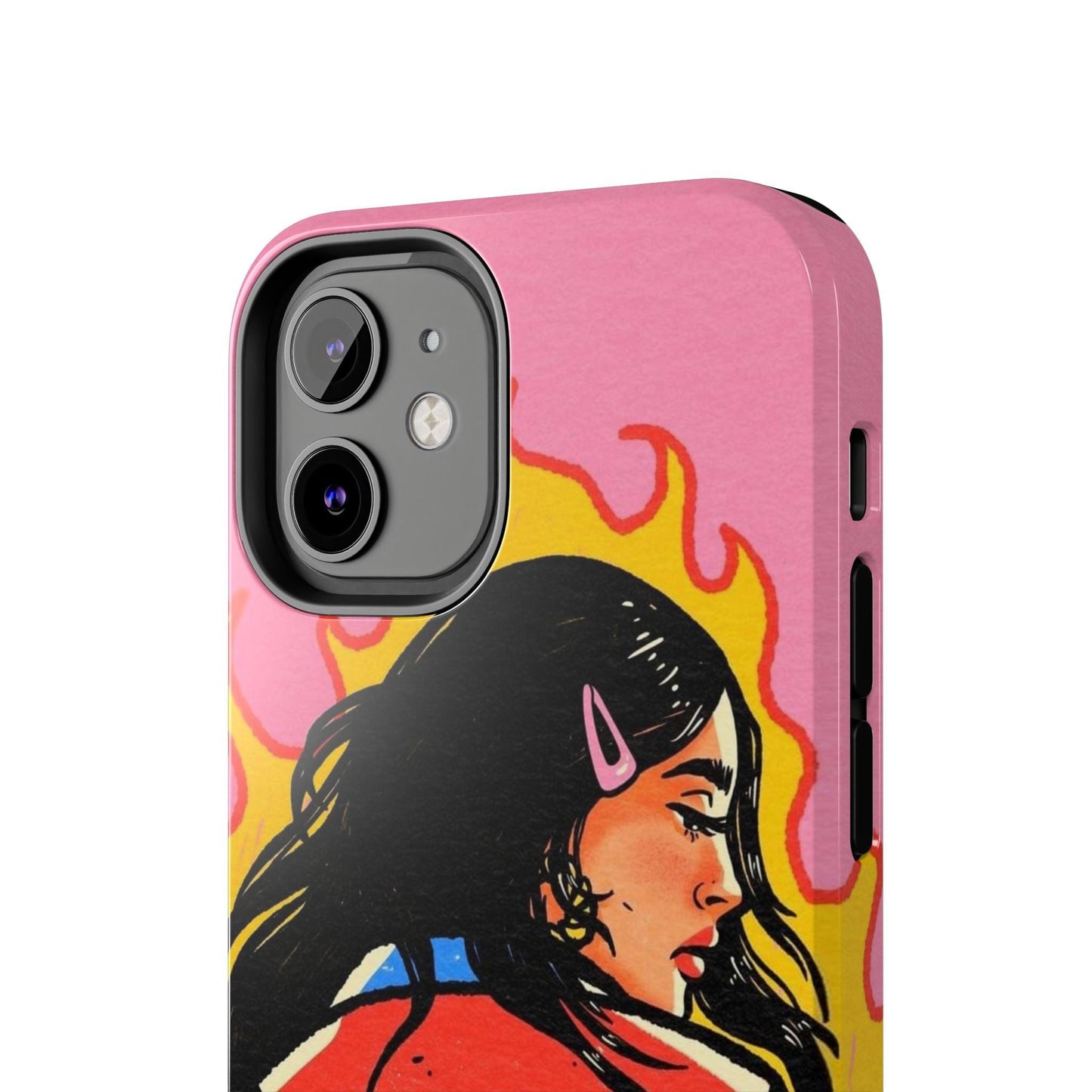 Fierce Femme Flames Tough iPhone Cases