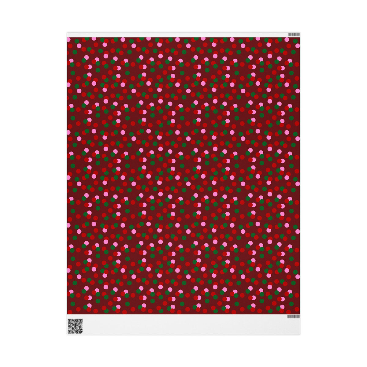 Holiday Confetti Wrapping Paper Roll