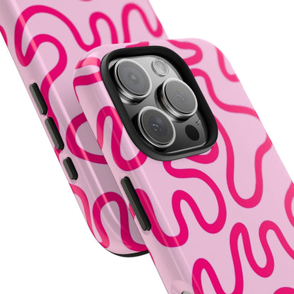 Pink Paradise Swirls Tough iPhone Cases