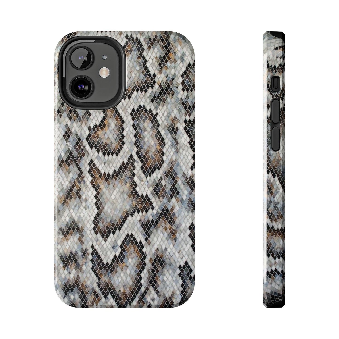 Crawler in Grey Mosaic Tough iPhone Cases