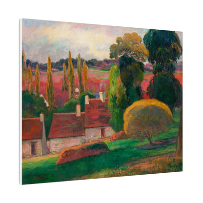 A Farm in Brittany (ca. 1894) by Paul Gauguin - Matte Canvas, Stretched, 0.75"