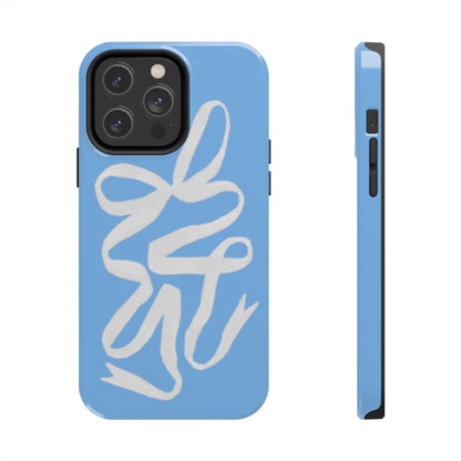 Bow in Blue Cute iPhone Cases