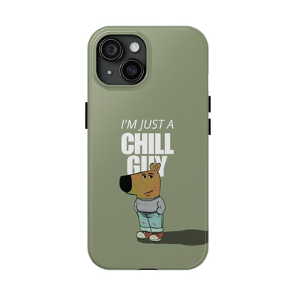 Chill Guy Meme Tough iPhone Cases