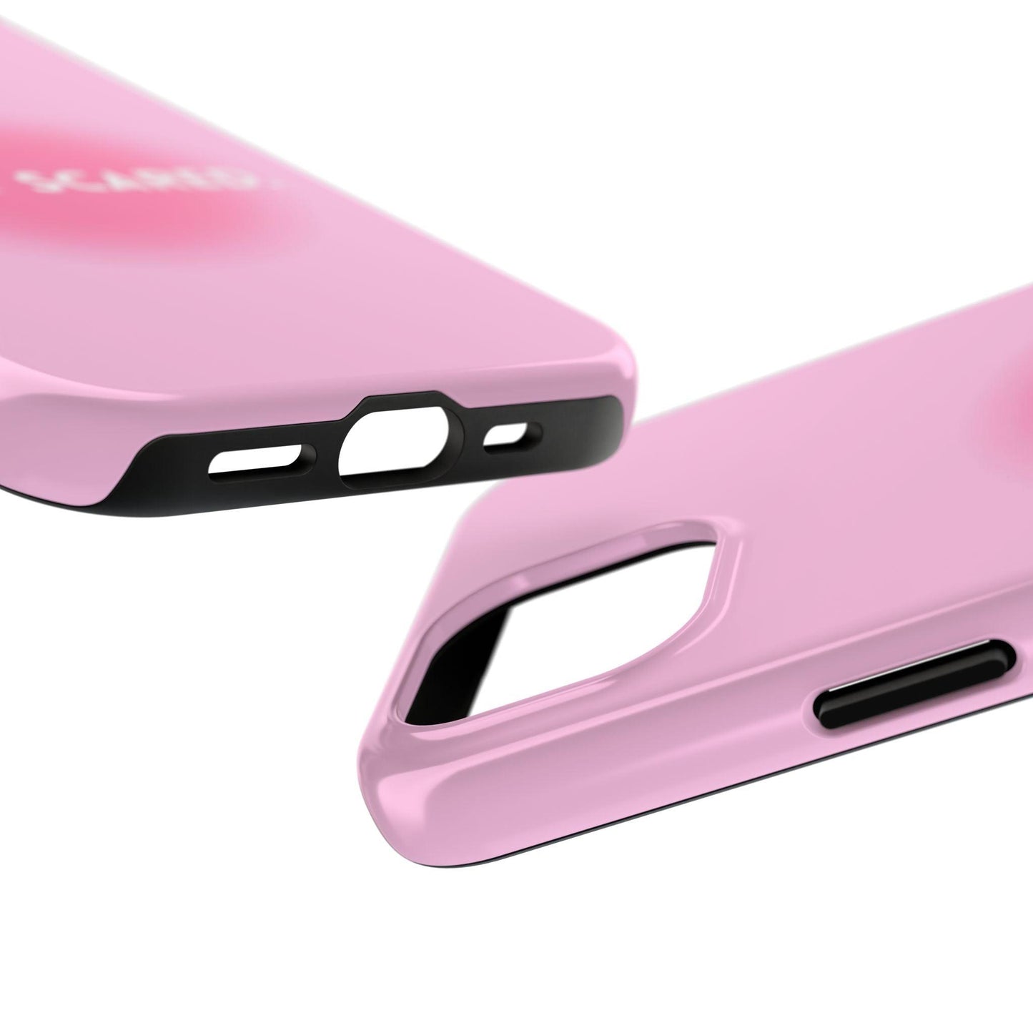 Do It Scared Tough iPhone Cases in Pink Aura