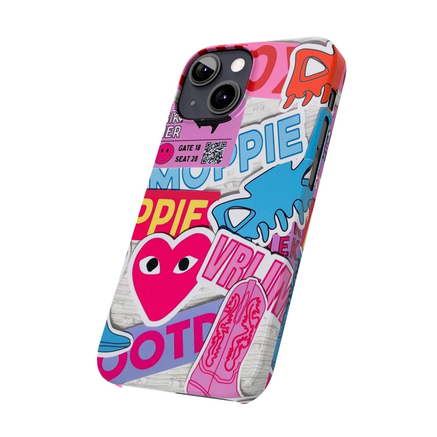 Sticker Frenzy Pop iPhone Cases