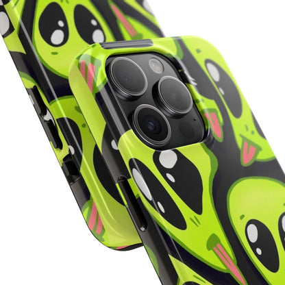 Alien Frenzy Tough iPhone Cases