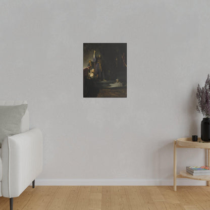 Rembrandt van Rijn's Raising of Lazarus Matte Canvas, Stretched 0.75