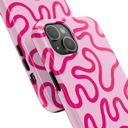 Pink Paradise Swirls Tough iPhone Cases