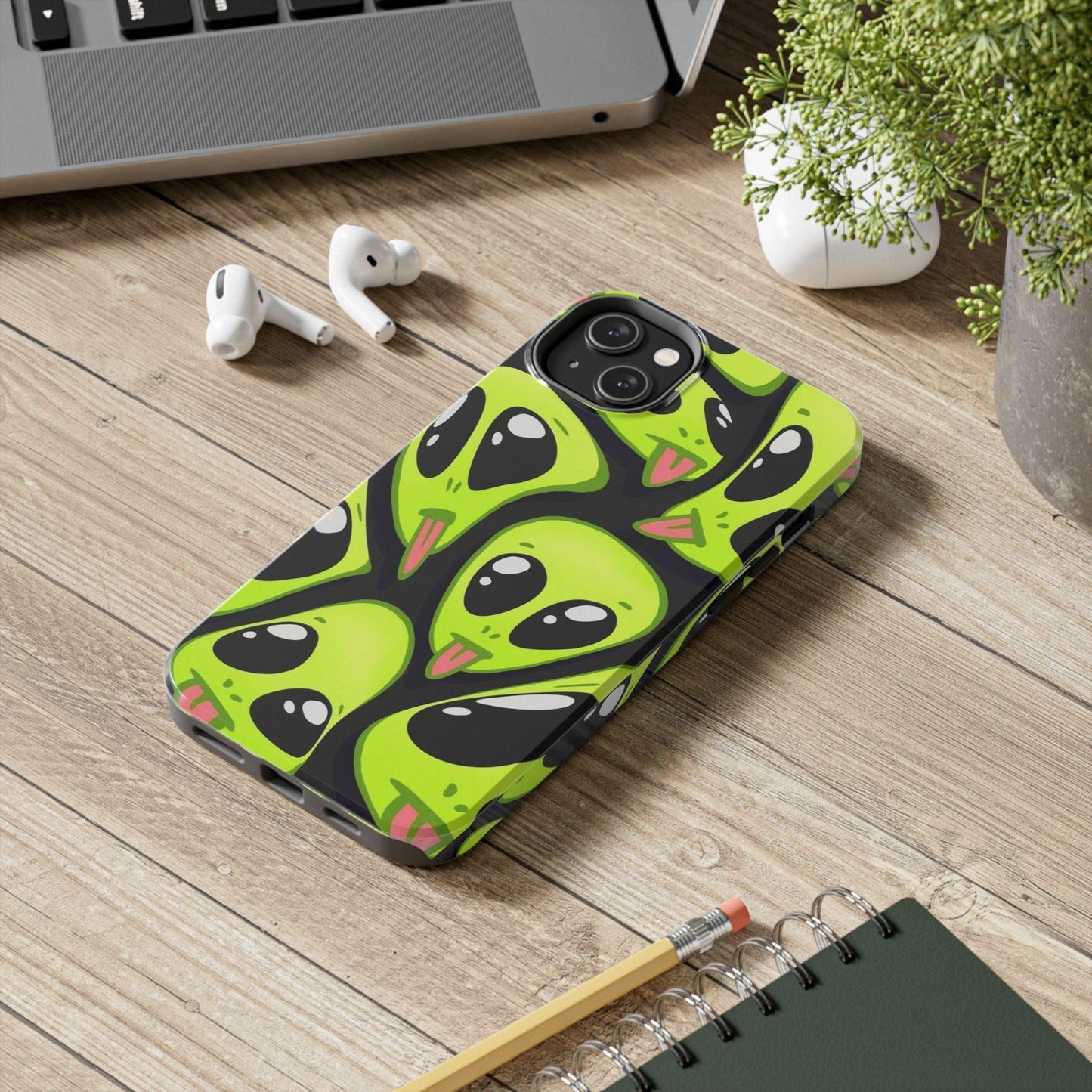 Alien Frenzy Tough iPhone Cases