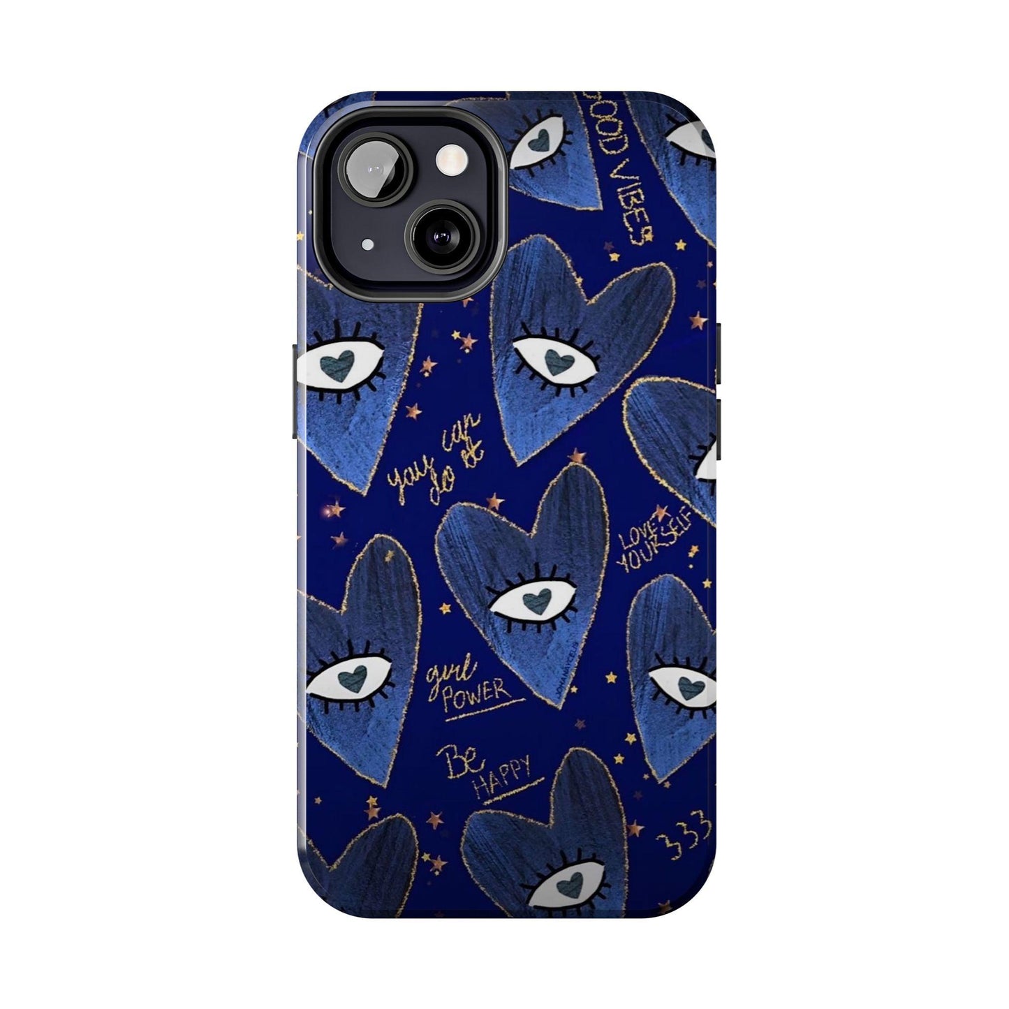 Lucky Midnight Blue Eyes Tough iPhone Cases