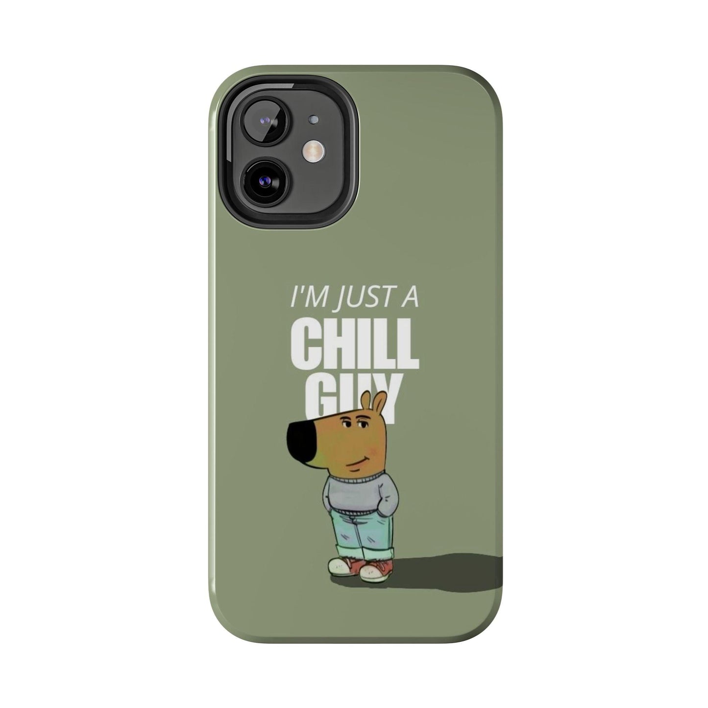 Chill Guy Meme Tough iPhone Cases