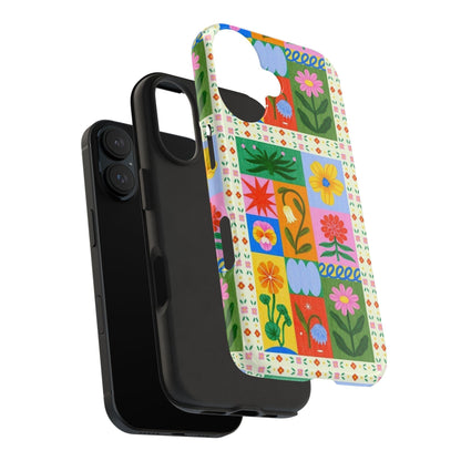 Flower Garden Paradise Tough iPhone Cases