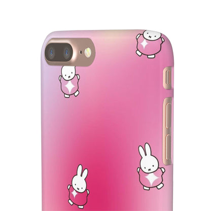 The Bunny Aura Pink Snap Cases