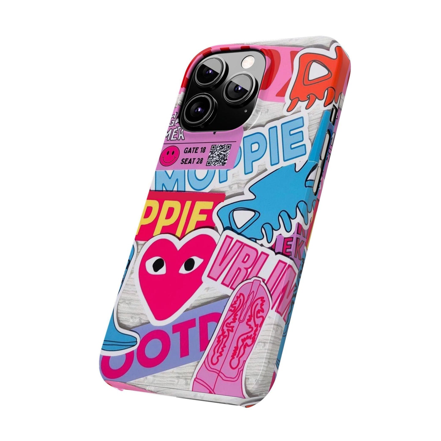 Sticker Frenzy Pop iPhone Cases