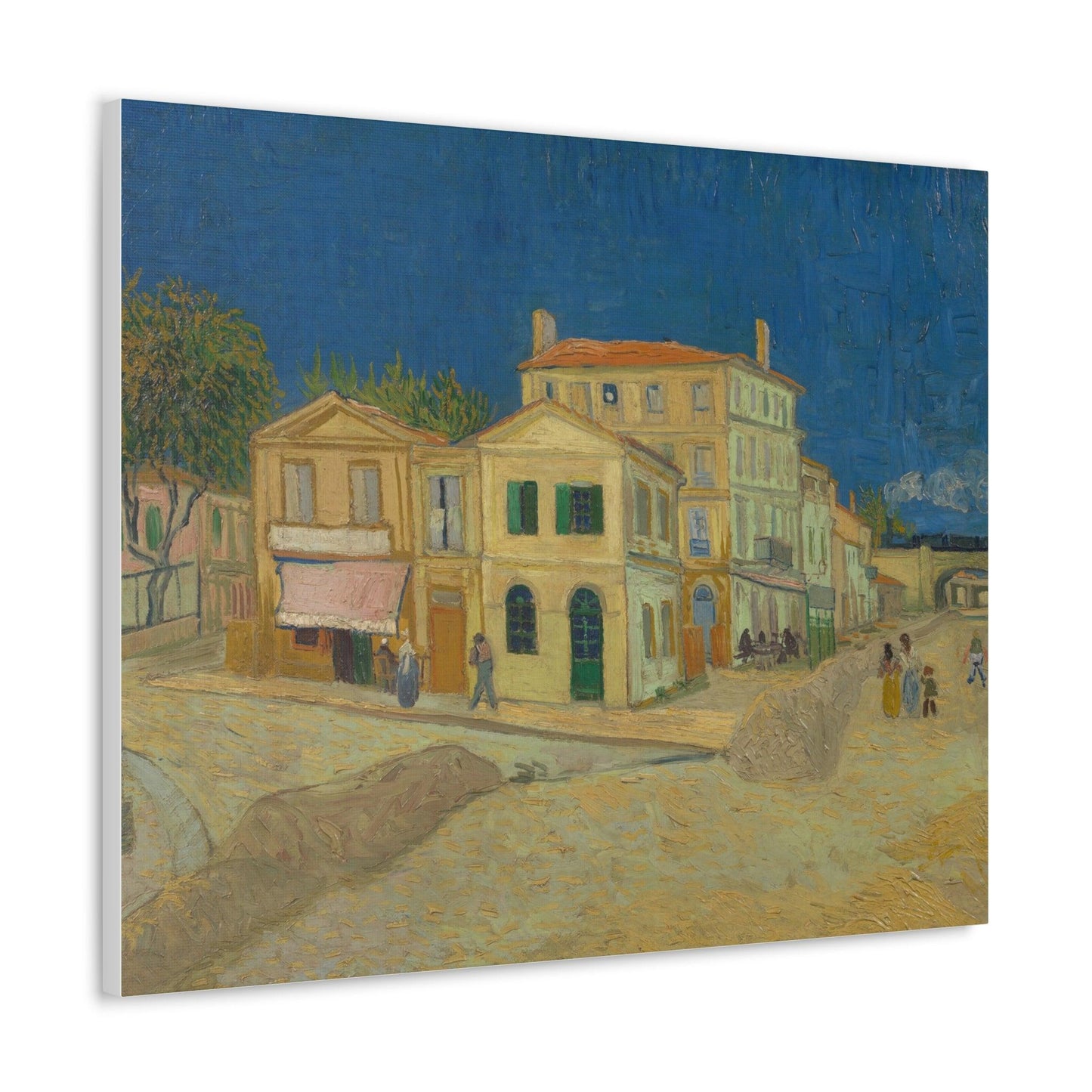 The Yellow House by Vincent Van Gogh - Canvas Gallery Wraps