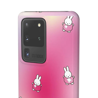 The Bunny Aura Pink Snap Cases