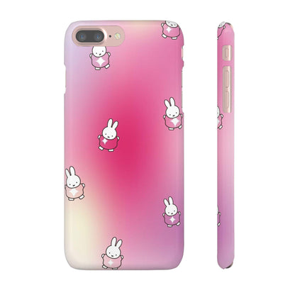 The Bunny Aura Pink Snap Cases