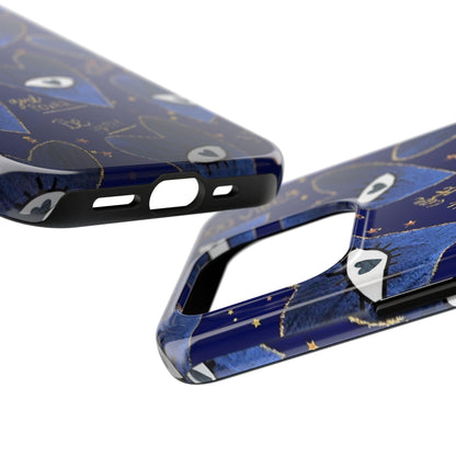 Lucky Midnight Blue Eyes Tough iPhone Cases