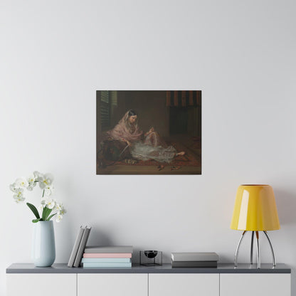 Lady Reclining by Unknown - Matte Canvas, Stretched, 0.75"