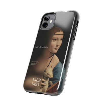 Da Vinci's Ermine Elegance Tough iPhone Cases