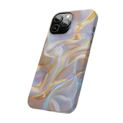 Iridescent Silk Flow Slim iPhone Cases